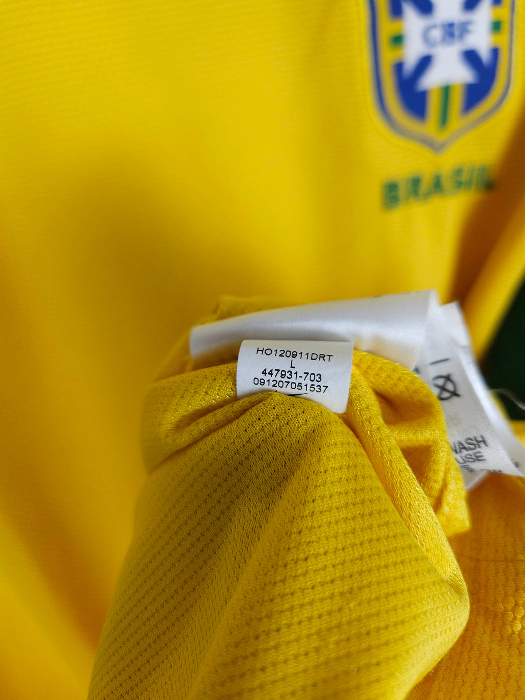 2012-13 Brazilië thuisshirt
