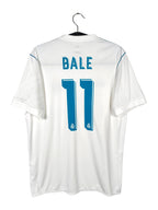 2017-18 Real Madrid Home Shirt Bale #11 - back view