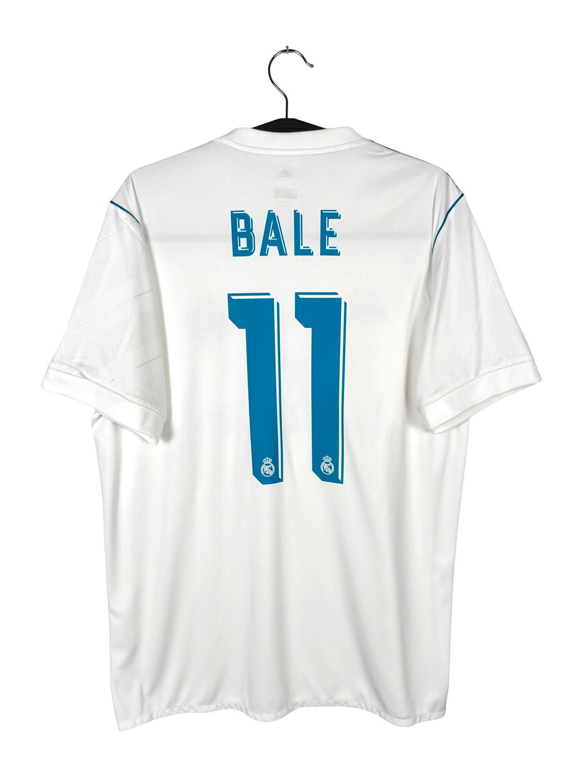 2017-18 Real Madrid Home Shirt Bale #11 - back view