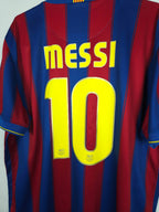 2009-10 Barcelona Home Shirt Messi #10 - detailed view