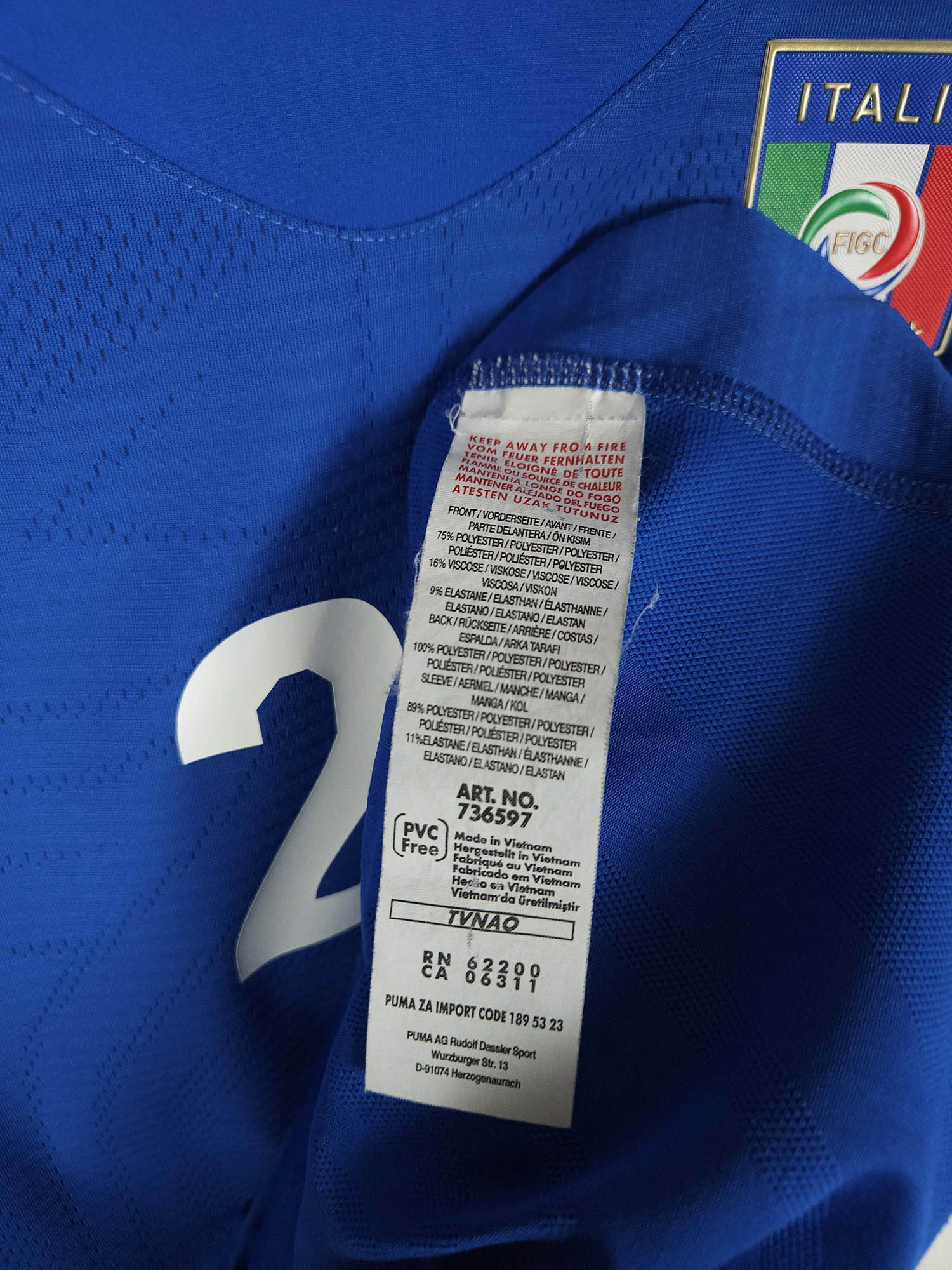 2010-12 Italië thuisshirt Pirlo #21