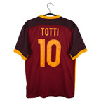2015-16 AS Roma thuisshirt Totti #10 - achterkant