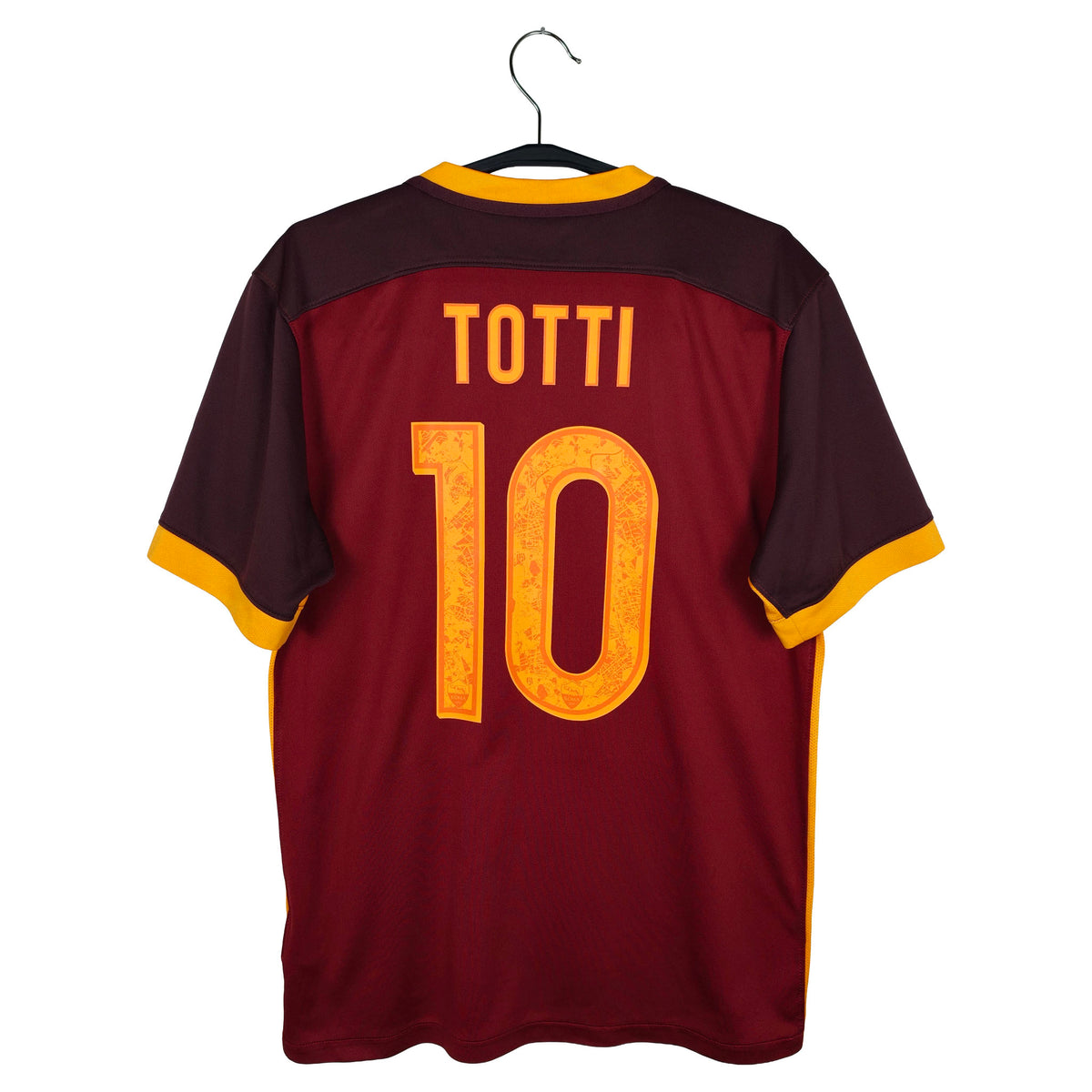 2015-16 AS Roma thuisshirt Totti #10 - achterkant
