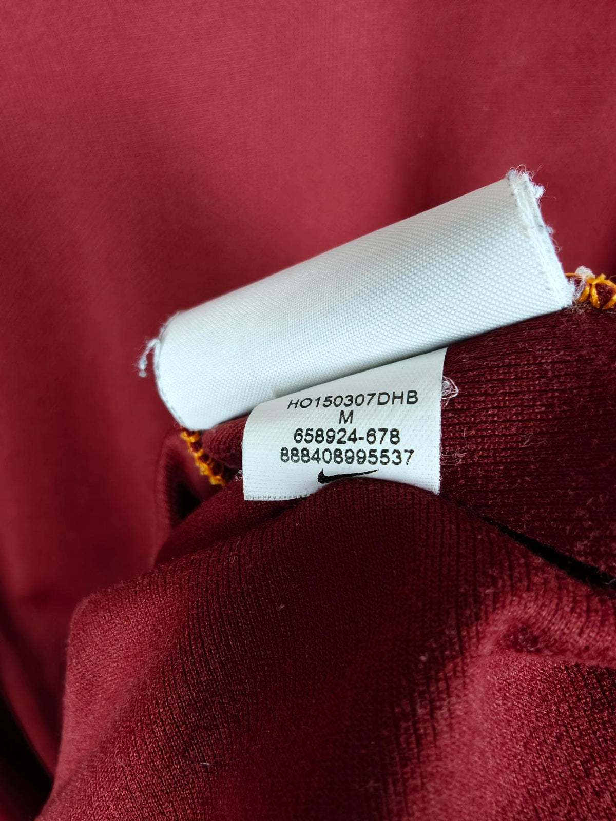 2015-16 AS Roma thuisshirt Totti #10 - detailfoto