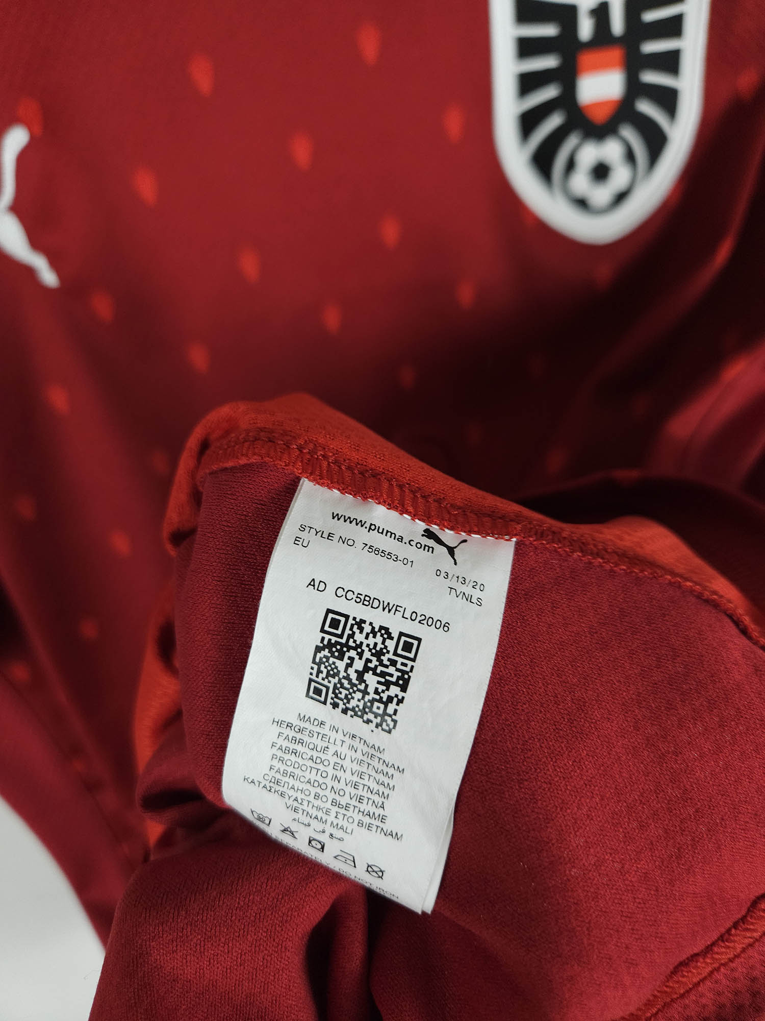 2020-22 Oostenrijk thuisshirt
