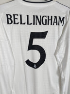 2024-25 Real Madrid thuisshirt Bellingham #5 (LS)
