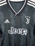 2022-23 Juventus uitshirt - detailfoto