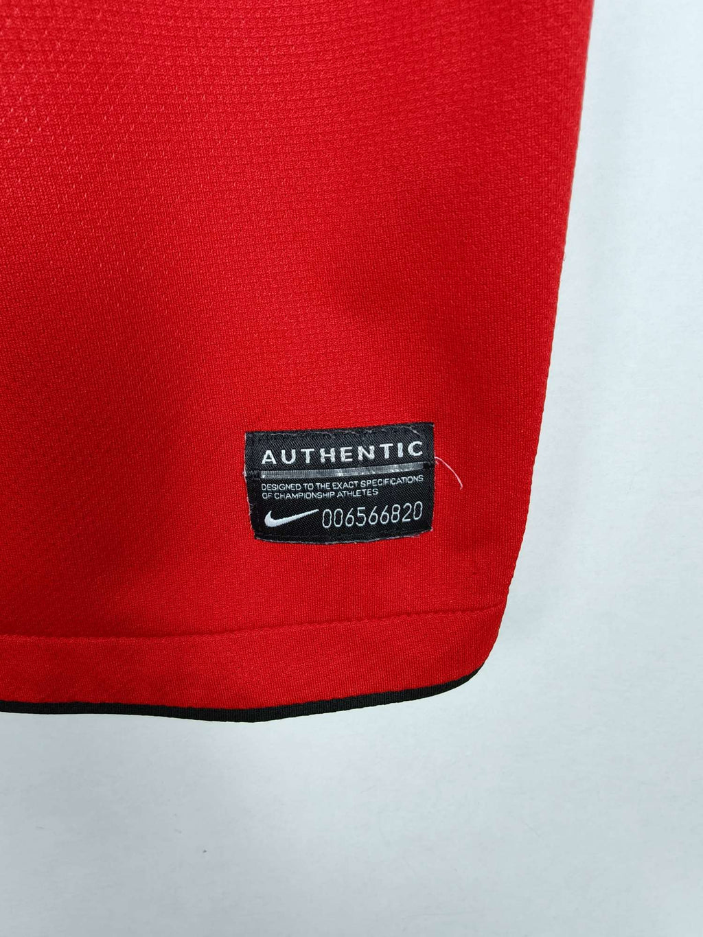 2010-11 Manchester United thuisshirt Nani #17 - detailfoto