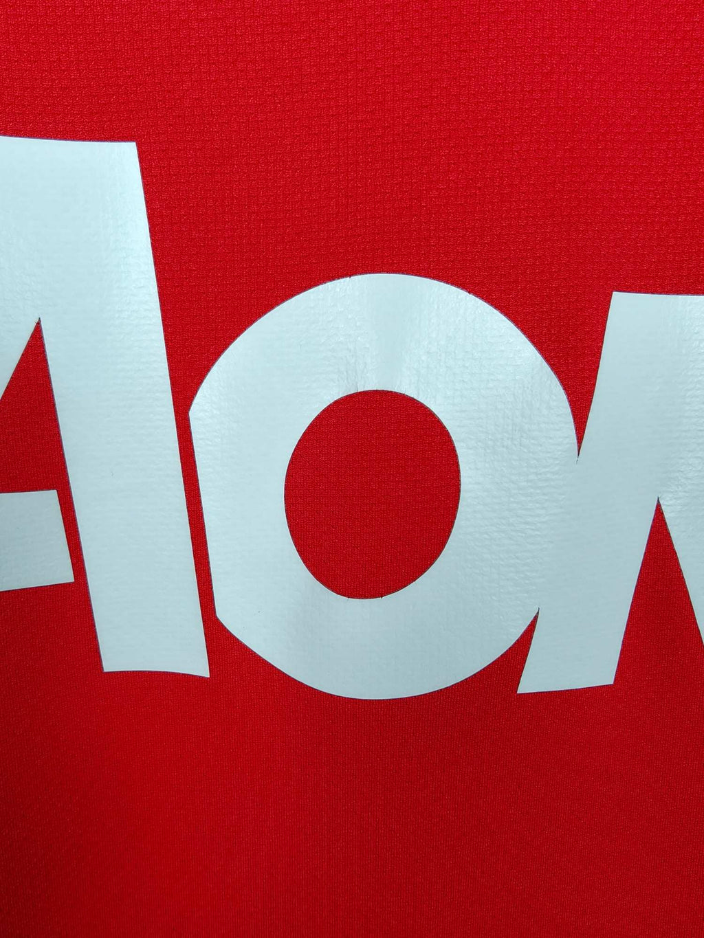 2010-11 Manchester United thuisshirt Nani #17 - detailfoto