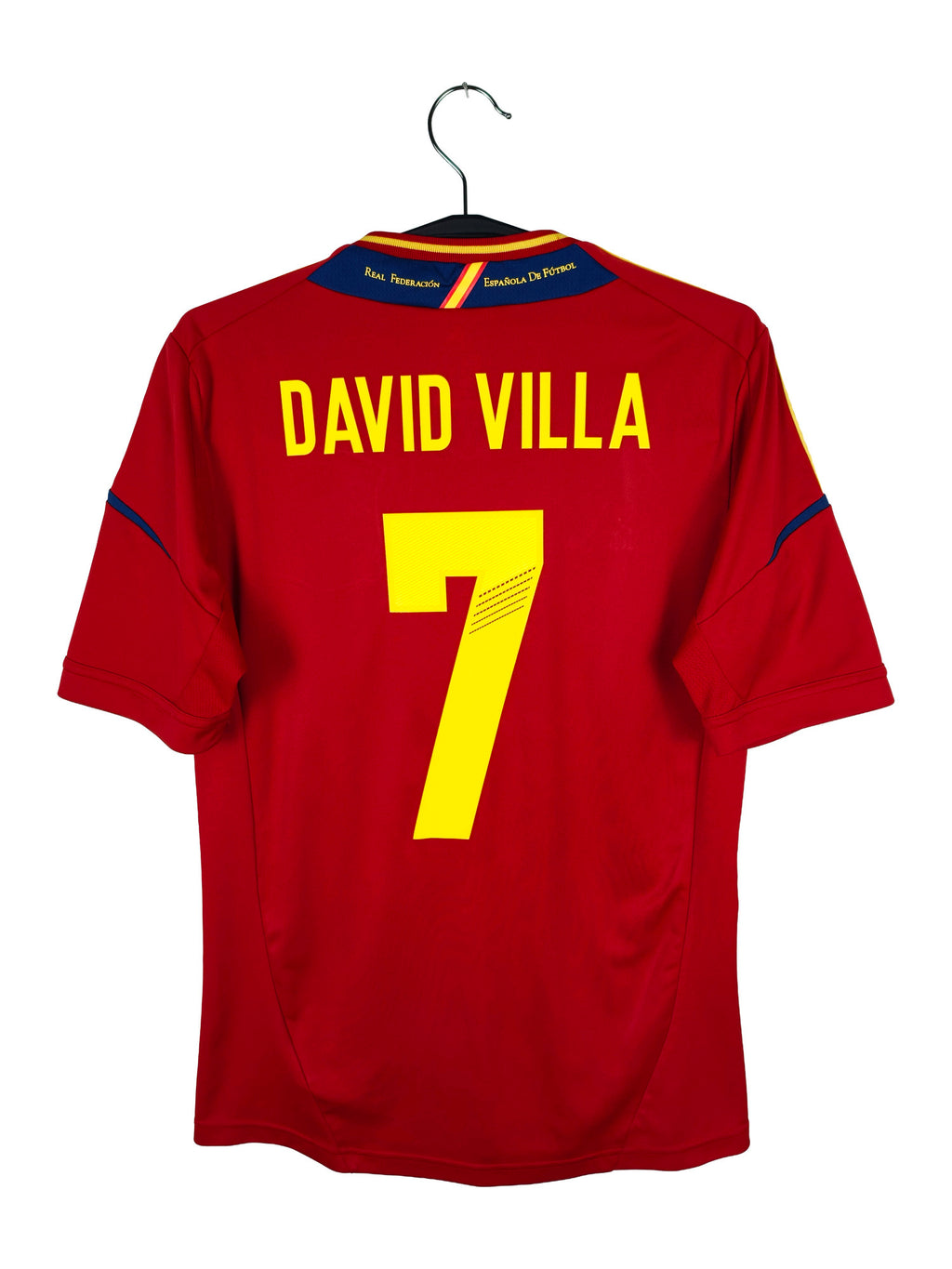 2011-12 Spain Home Shirt David Villa #7 - back view