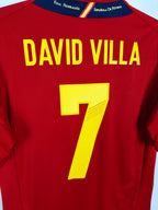 2011-12 Spain Home Shirt David Villa #7 - detailed view