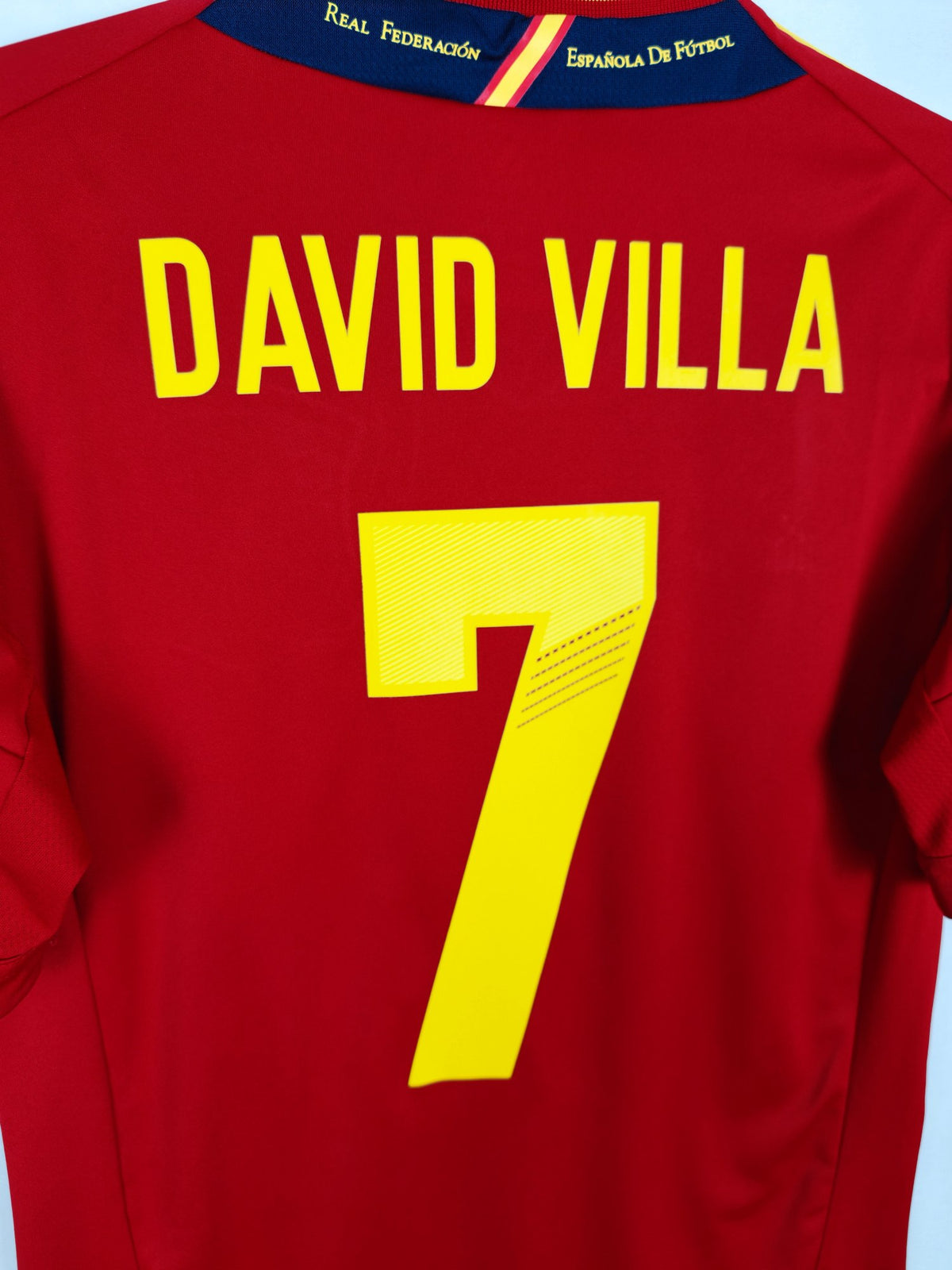 2011-12 Spain Home Shirt David Villa #7 - detailed view