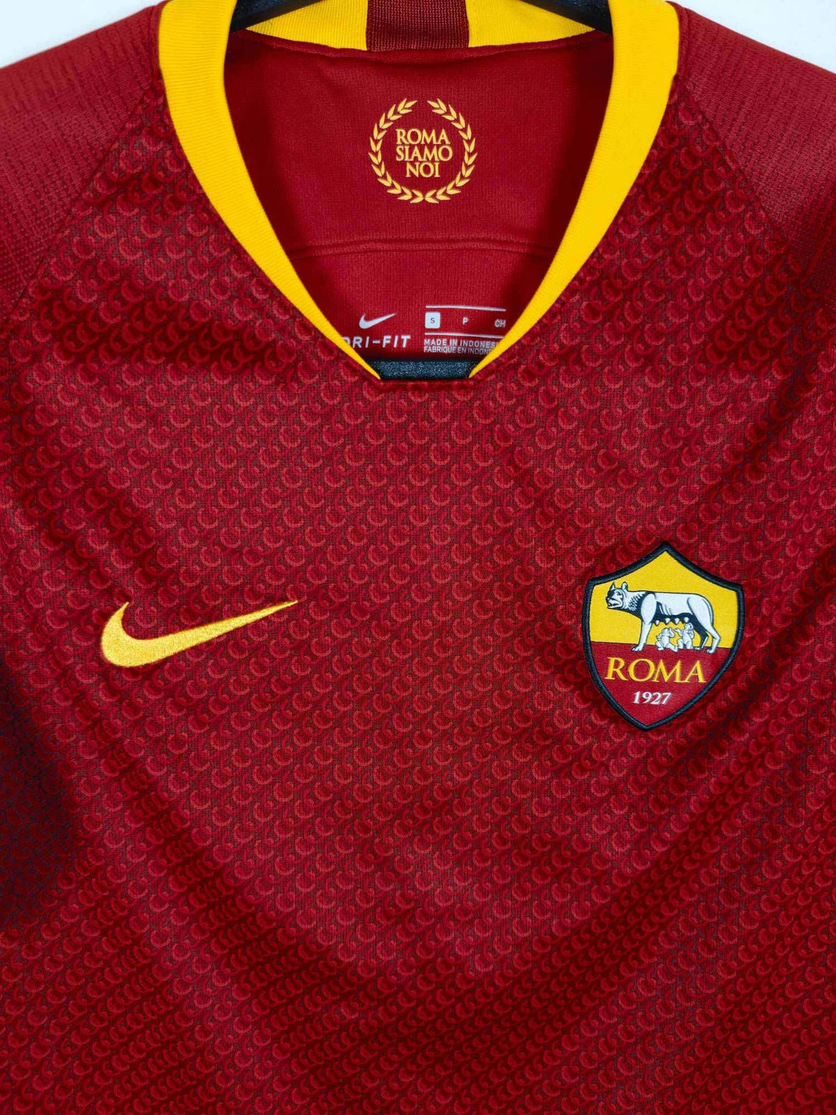 2018-19 AS Roma Home Shirt - detailed view