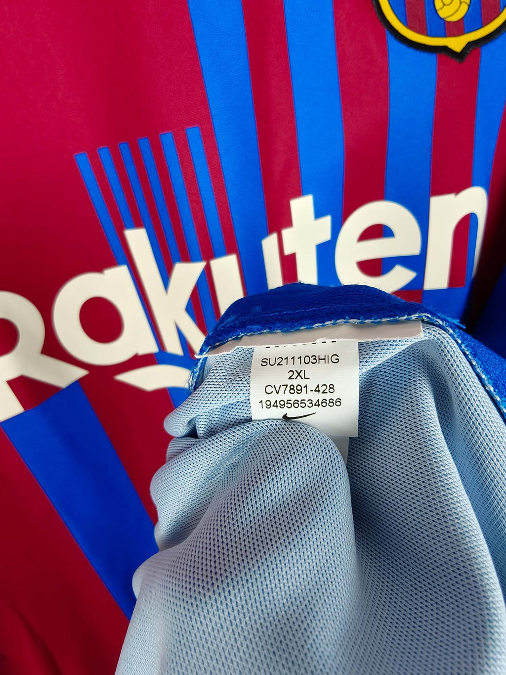 2021-22 Barcelona thuisshirt