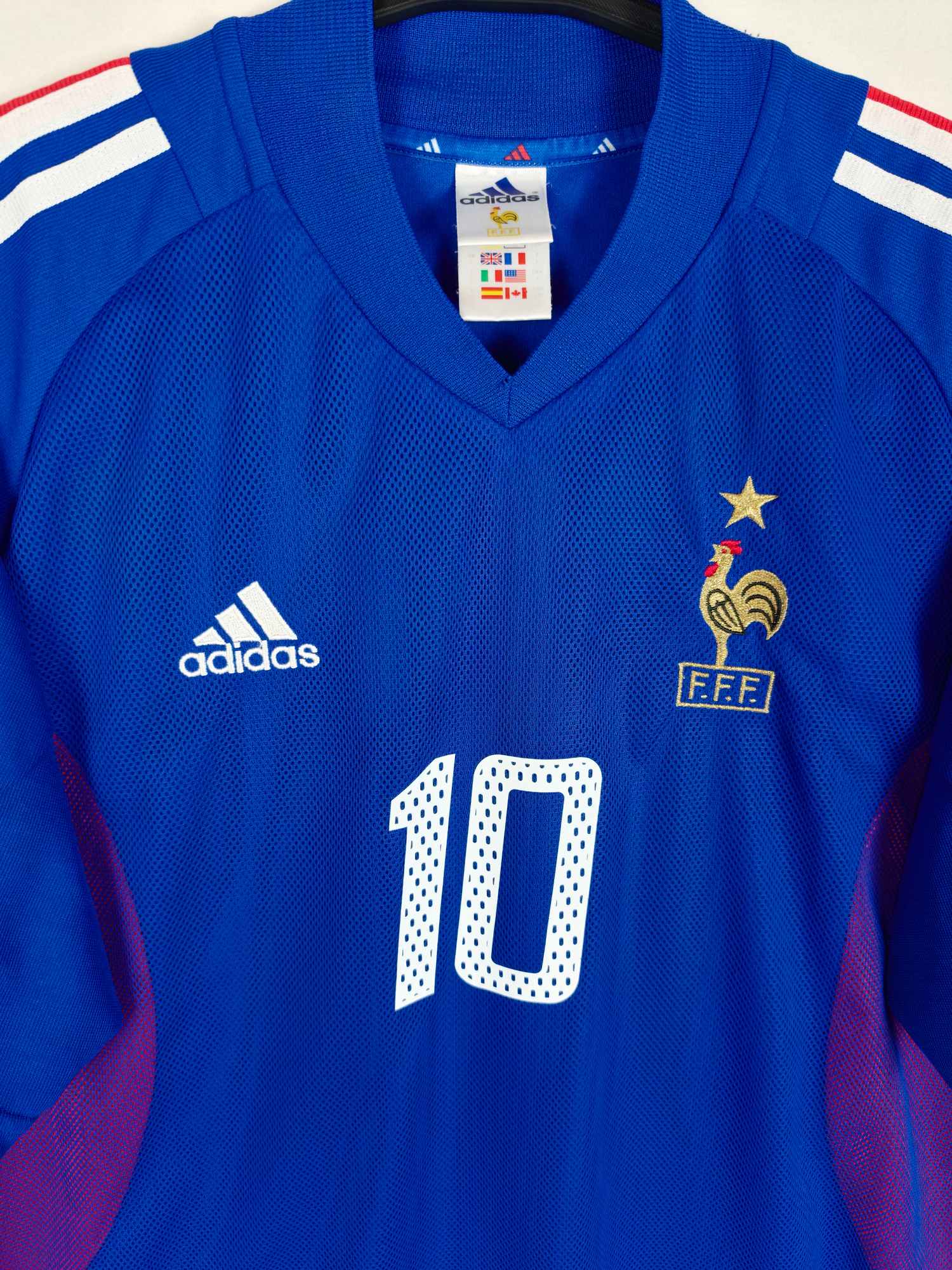 2002-04 Frankrijk thuisshirt Zidane #10