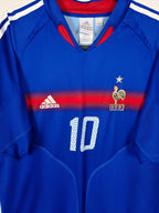 2004-06 France Home Shirt Zidane #10 - detailed view