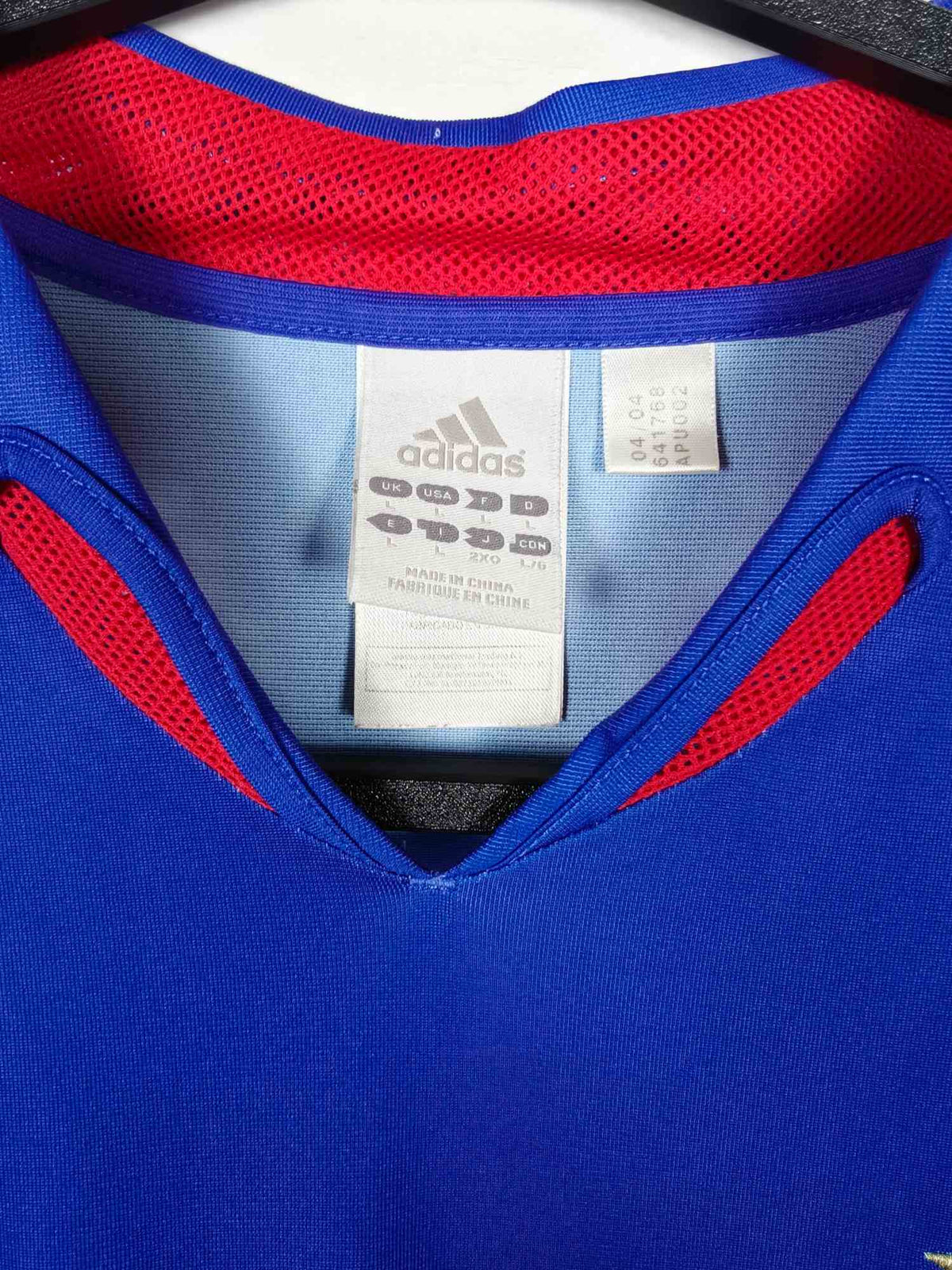 2004-06 France Home Shirt Zidane #10 - detailed view