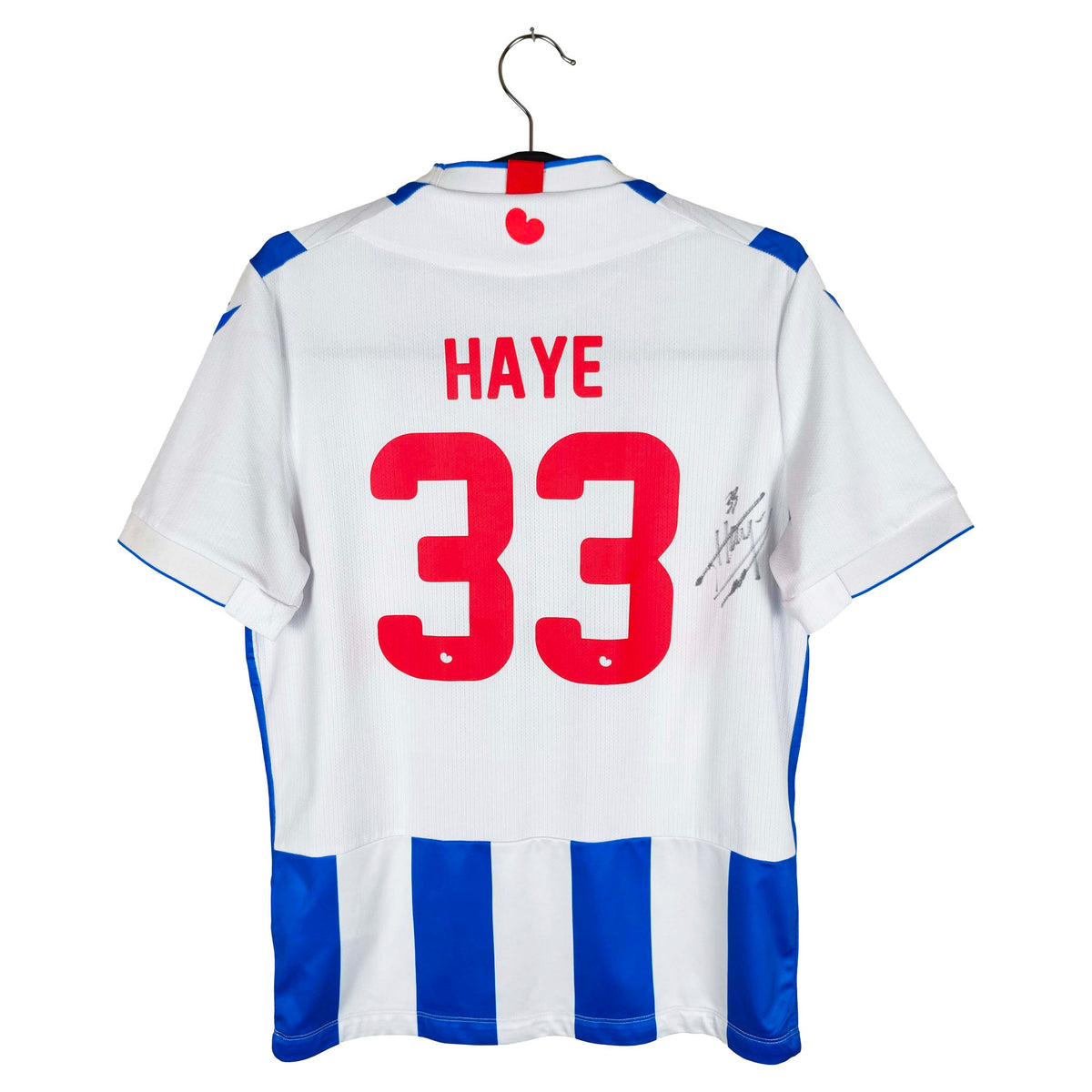 2023-24 Heerenveen Home Shirt (Signed) Haye #33 - back view