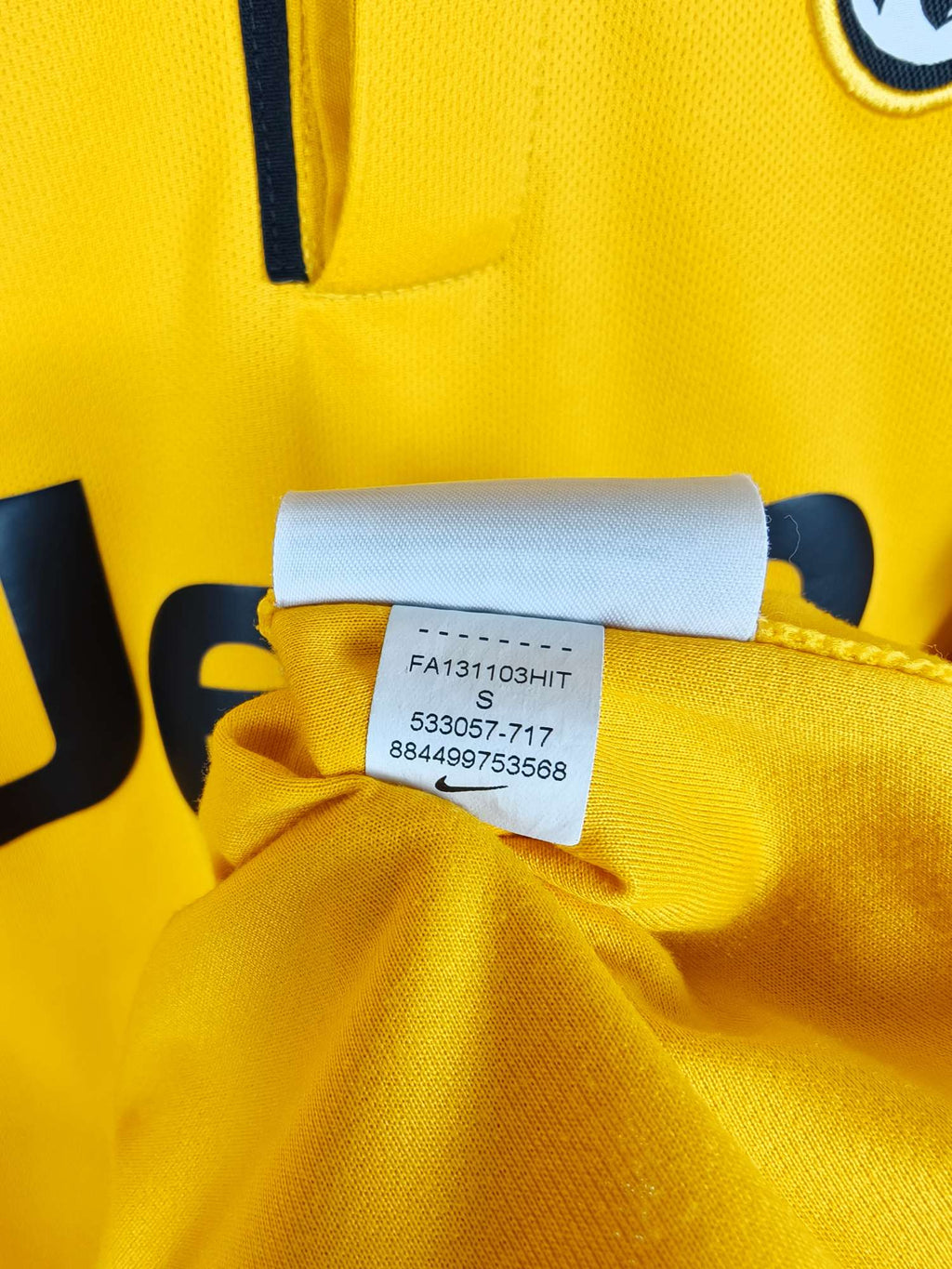2013-14 Juventus uitshirt Tevez #10 - detailfoto