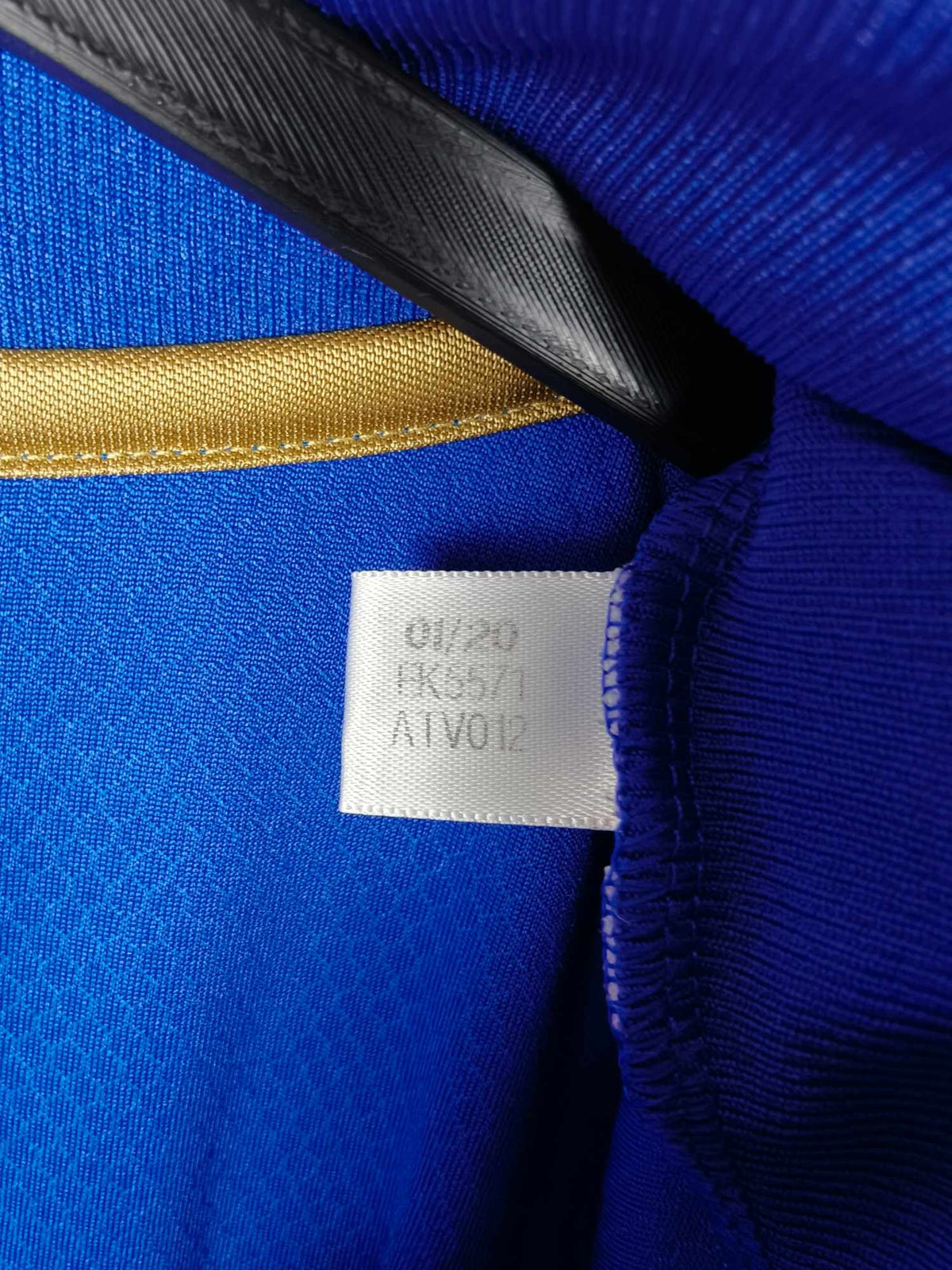 2020-21 Leicester City thuisshirt - detailfoto