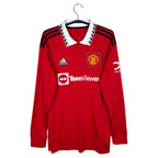 2022-23 Manchester United thuisshirt (LS) - voorkant