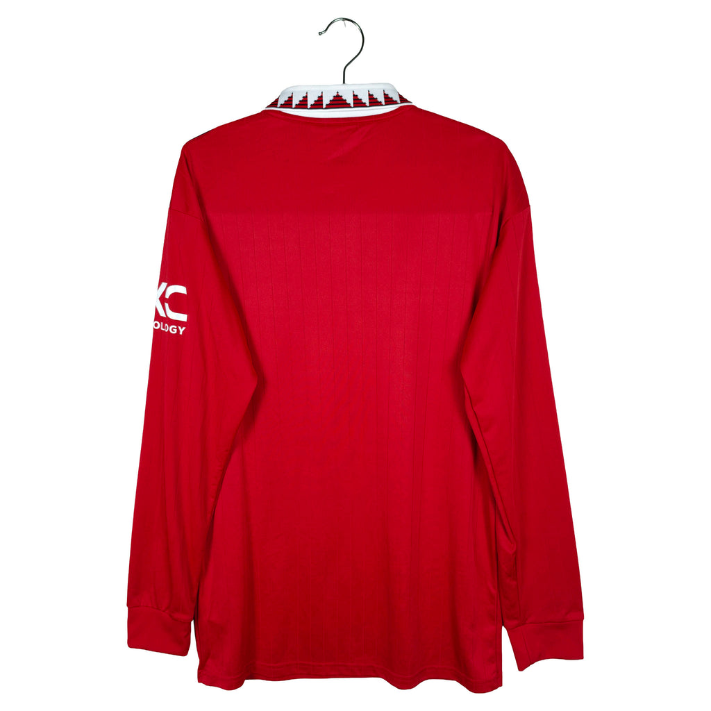 2022-23 Manchester United thuisshirt (LS) - achterkant