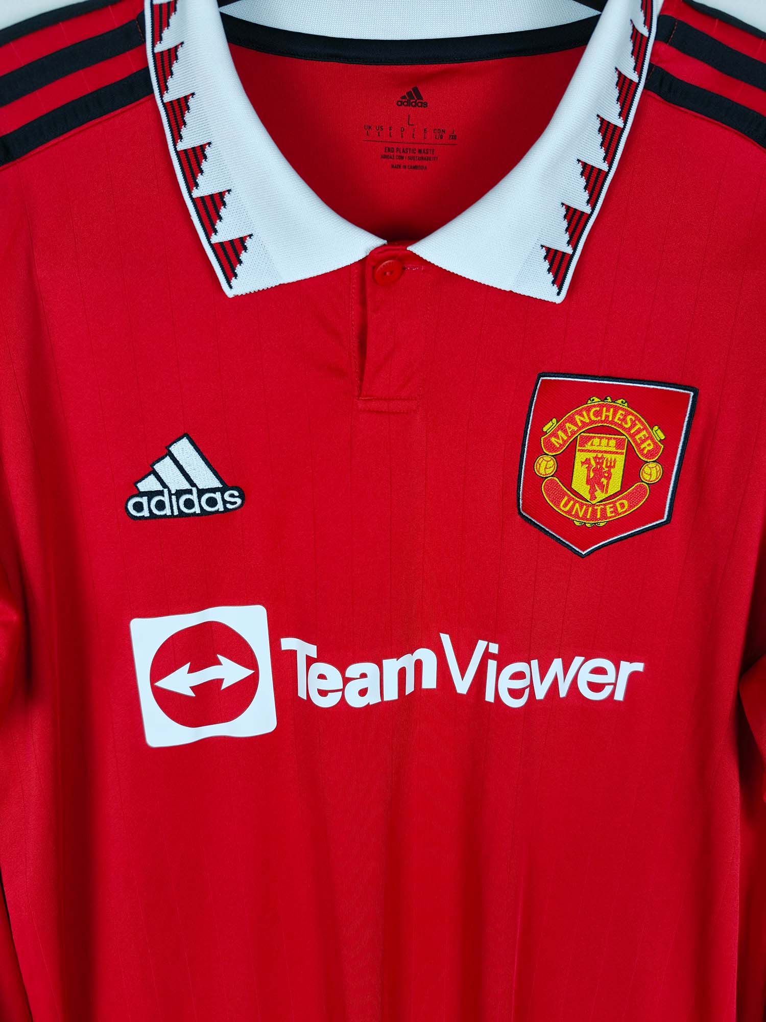 2022-23 Manchester United thuisshirt (LS)