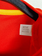 2018-19 Spain thuisshirt - detailfoto