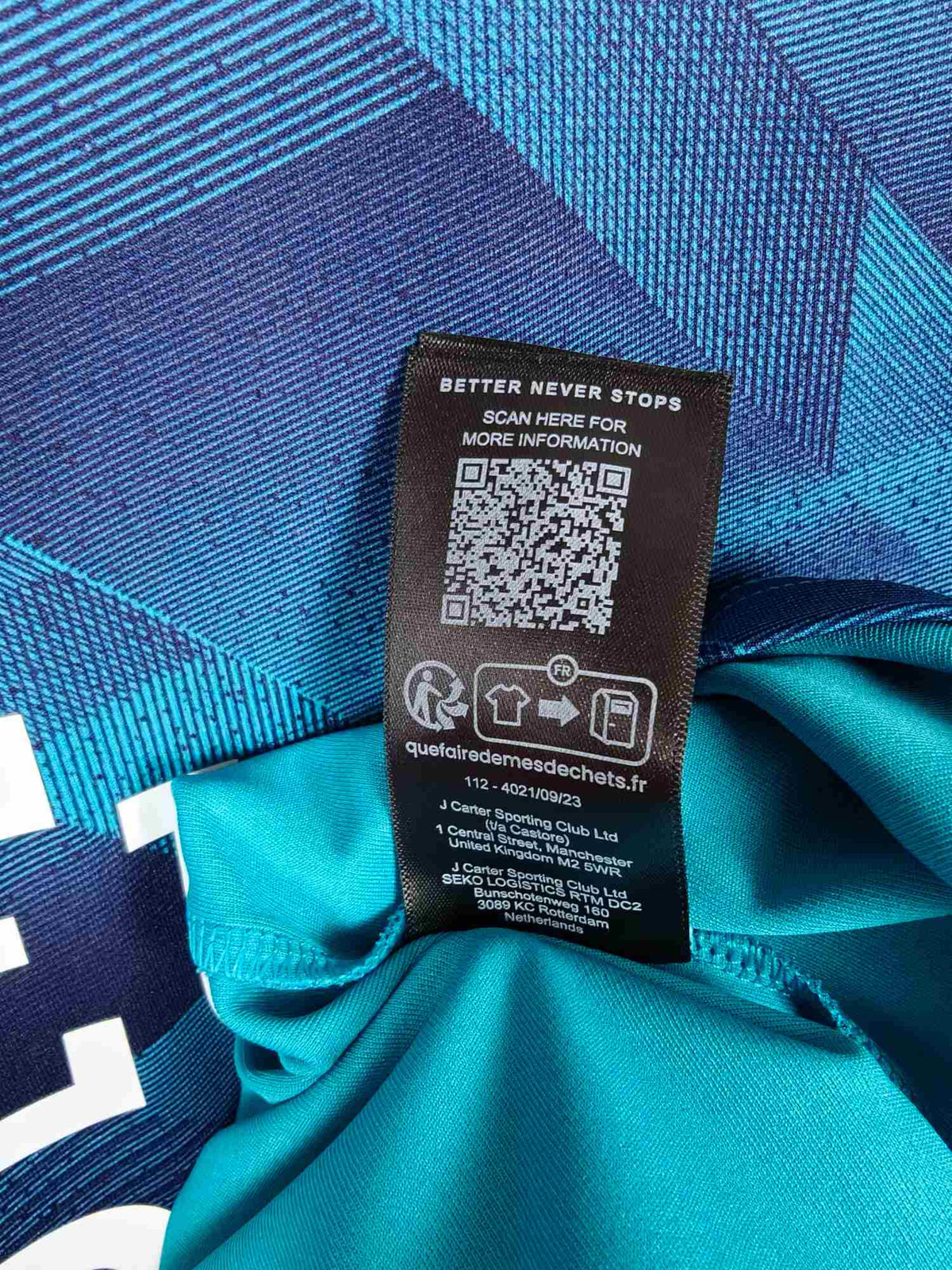 2023-24 Feyenoord uitshirt - detailfoto
