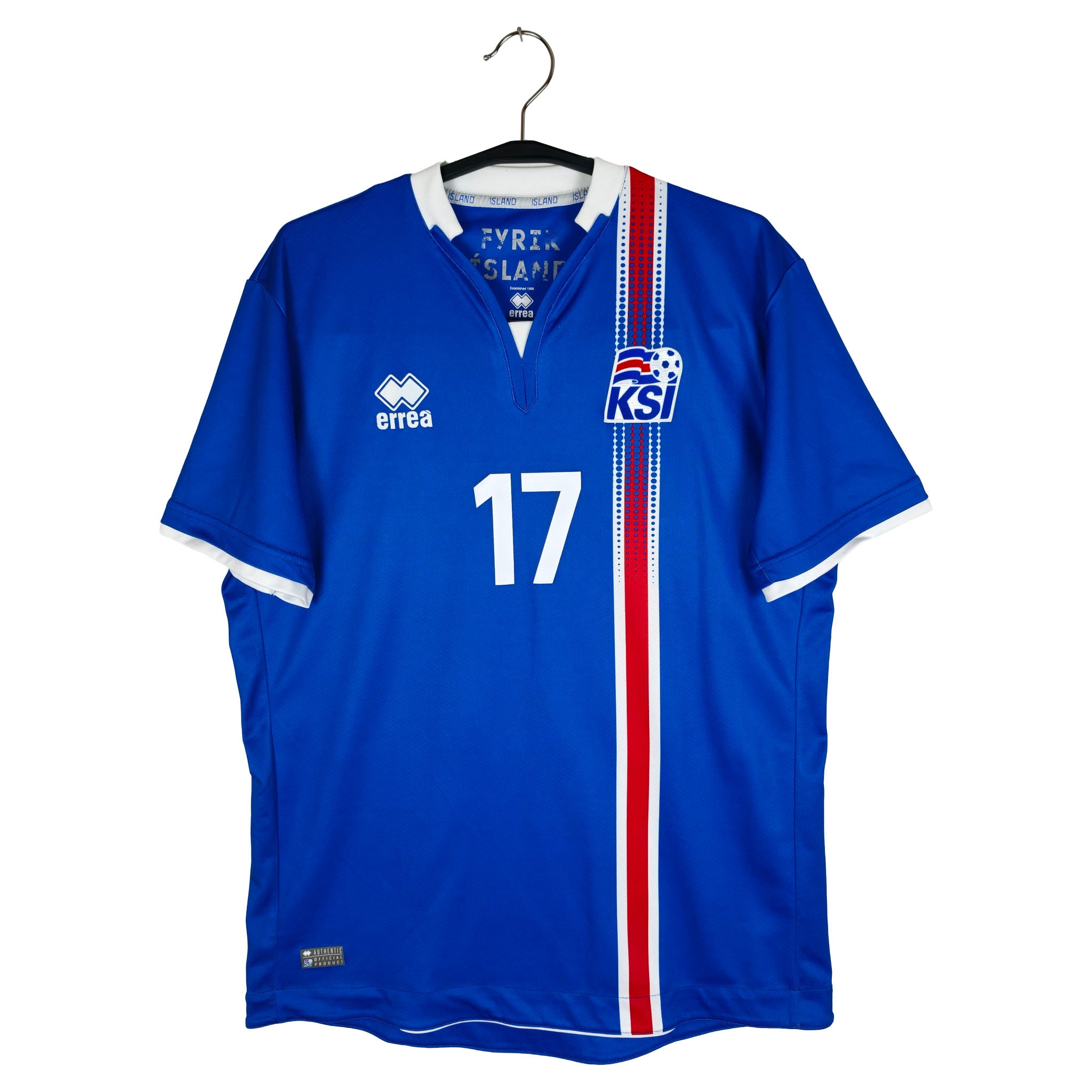 2016-18 IJsland thuisshirt Gunnarsson #17