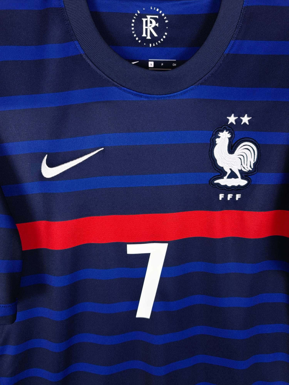 2020-21 France Home Shirt Griezmann #7 - detailed view
