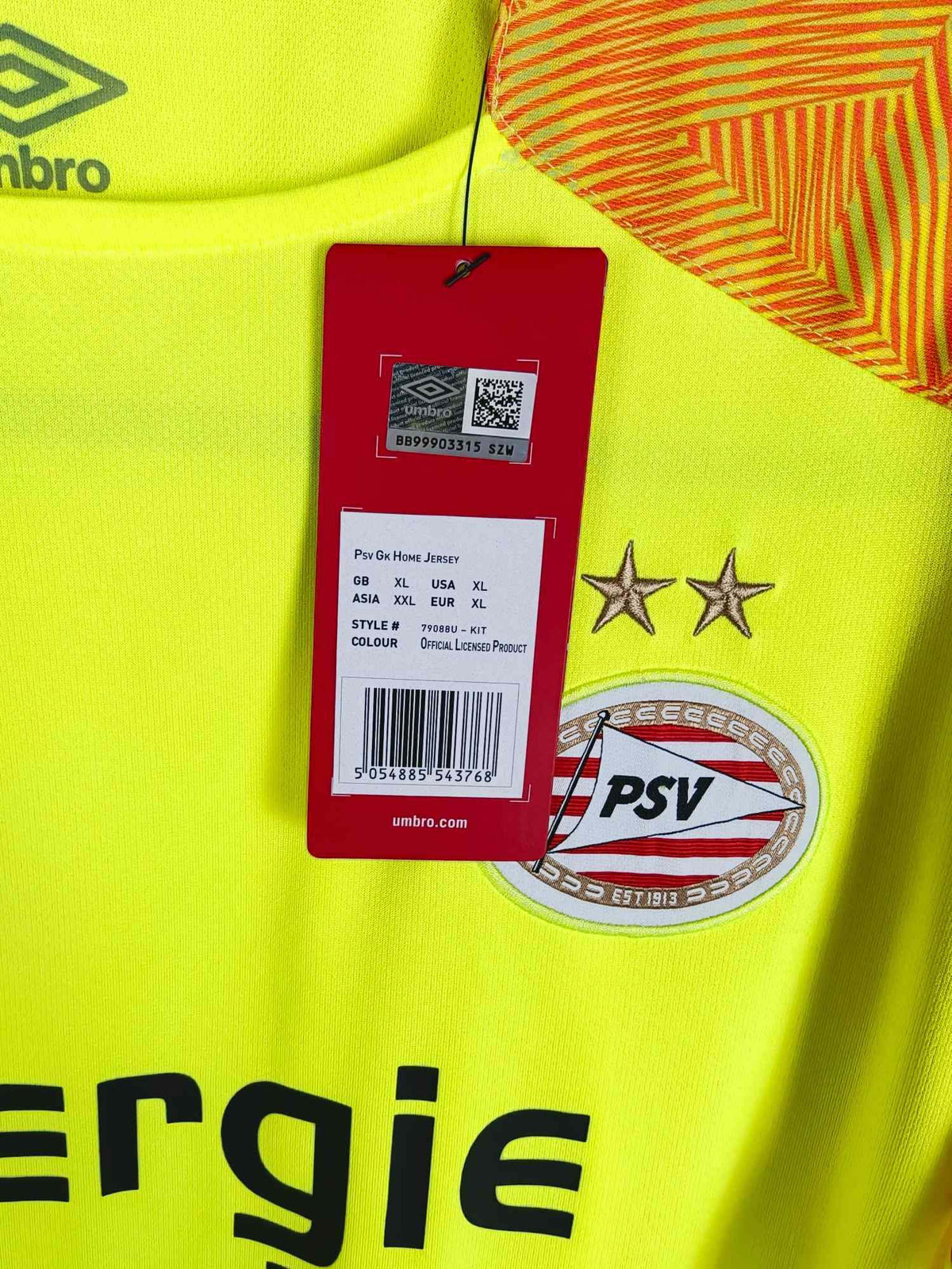 2018-19 PSV Goalkeeper Shirt - detailed view