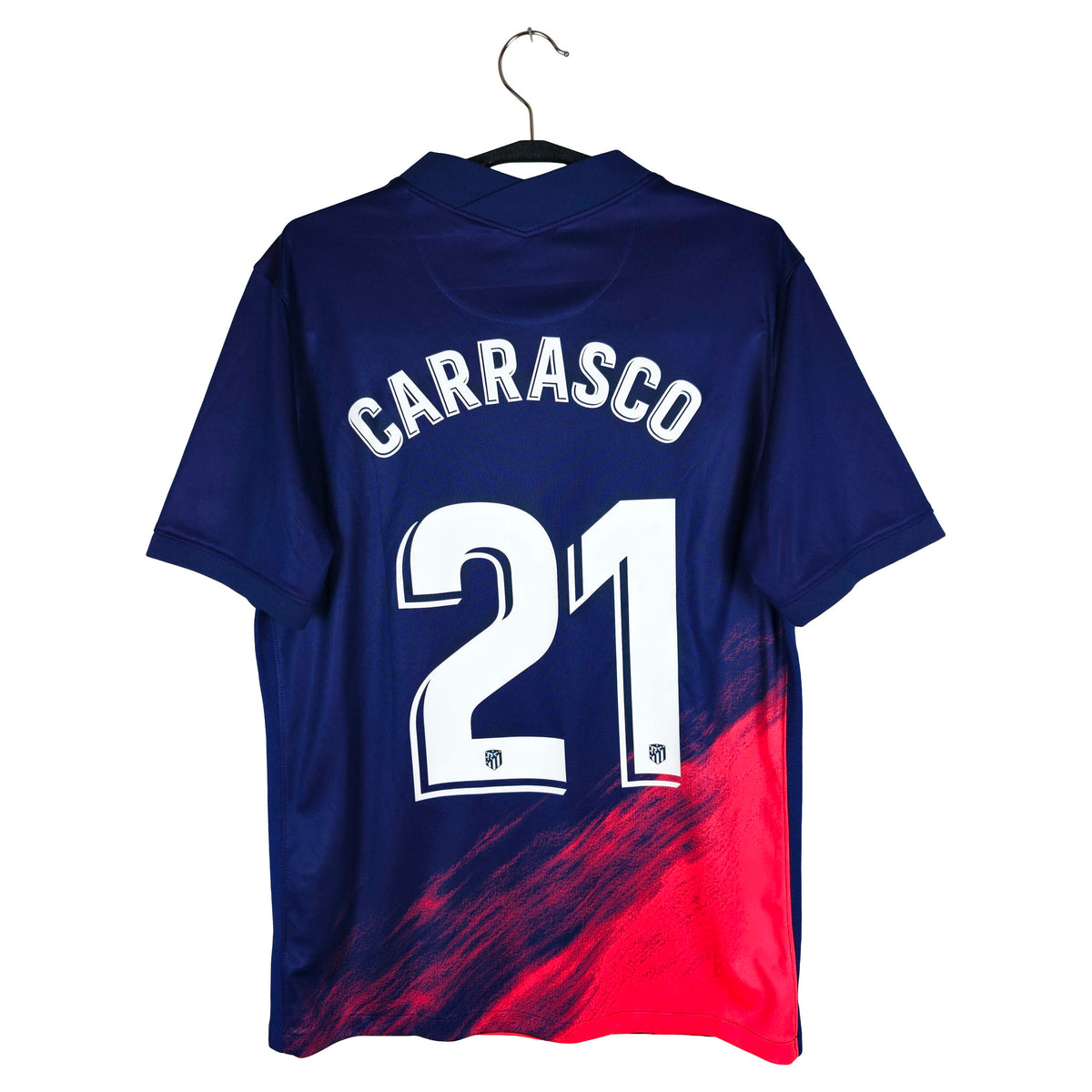 2021-22 Atletico Madrid Away Shirt Carrasco #21 - back view