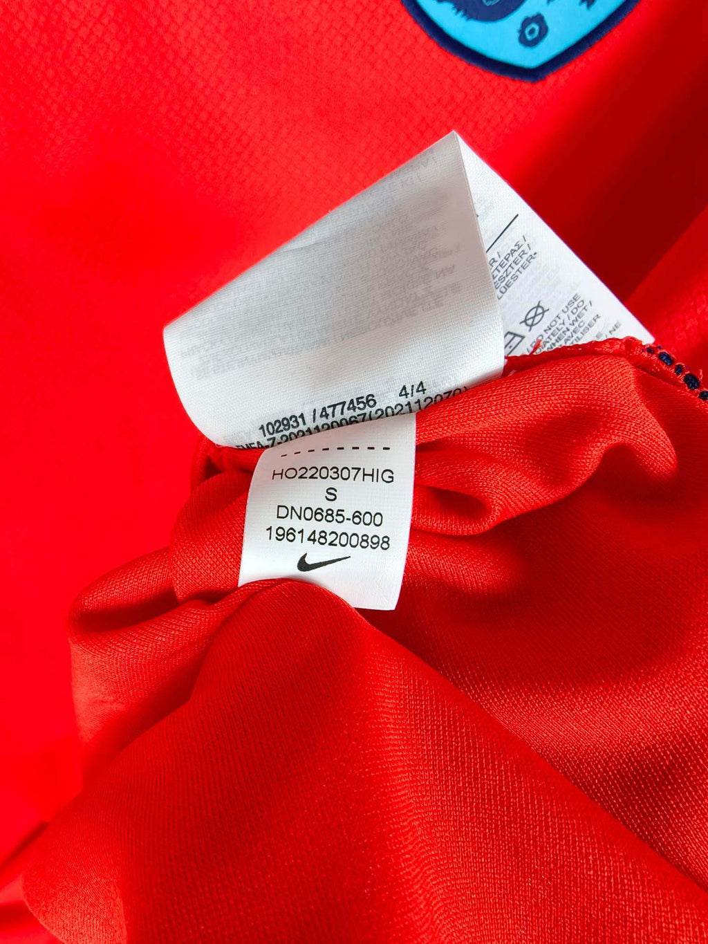 2022-23 England Away Shirt Kane #9 - detailed view