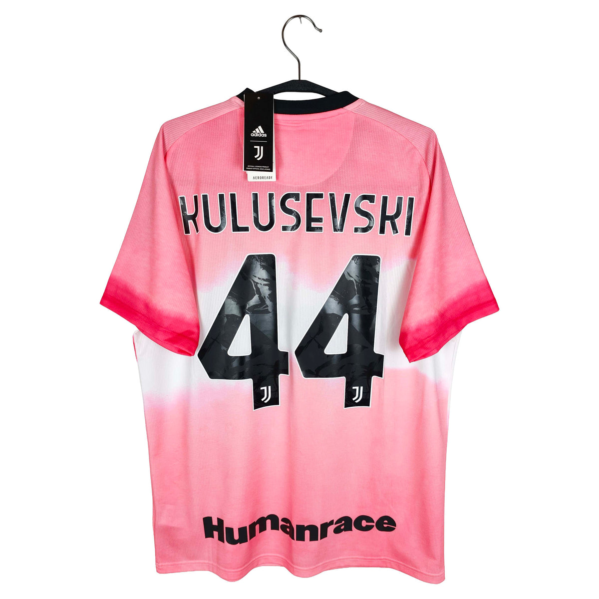 2020-21 Juventus Human Race Shirt Kulusevski #44 - back view