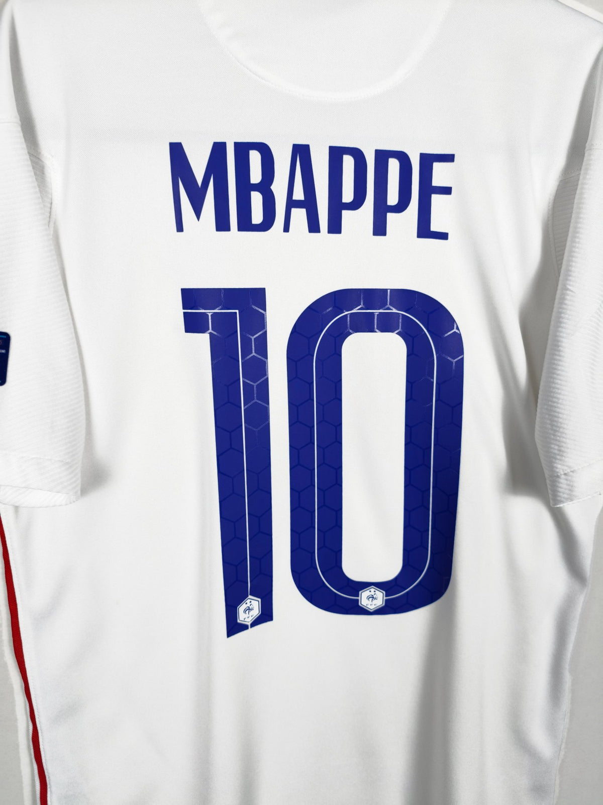 2020-21 France Away Shirt Mbappe #10 - detailed view