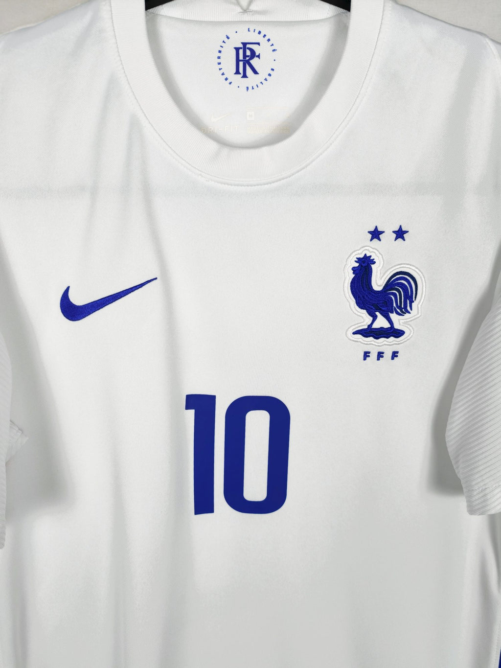 2020-21 France Away Shirt Mbappe #10 - detailed view