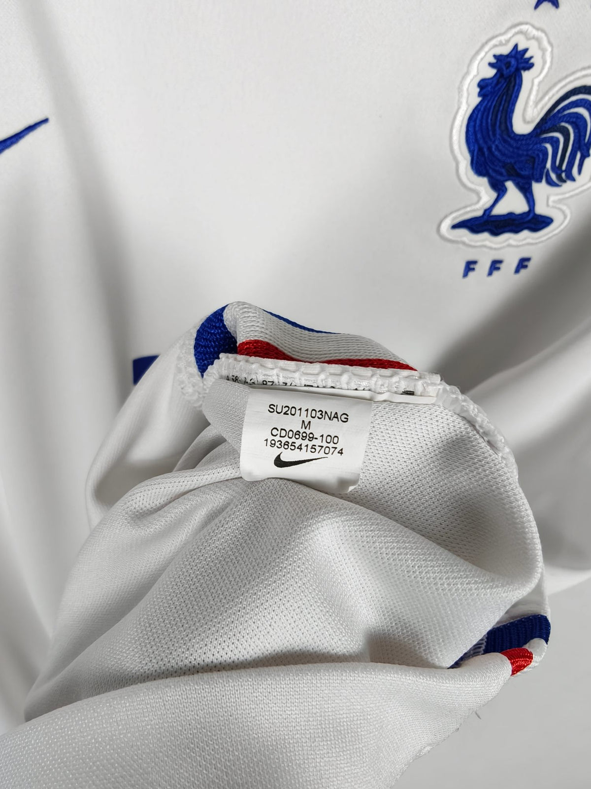 2020-21 France Away Shirt Mbappe #10 - detailed view