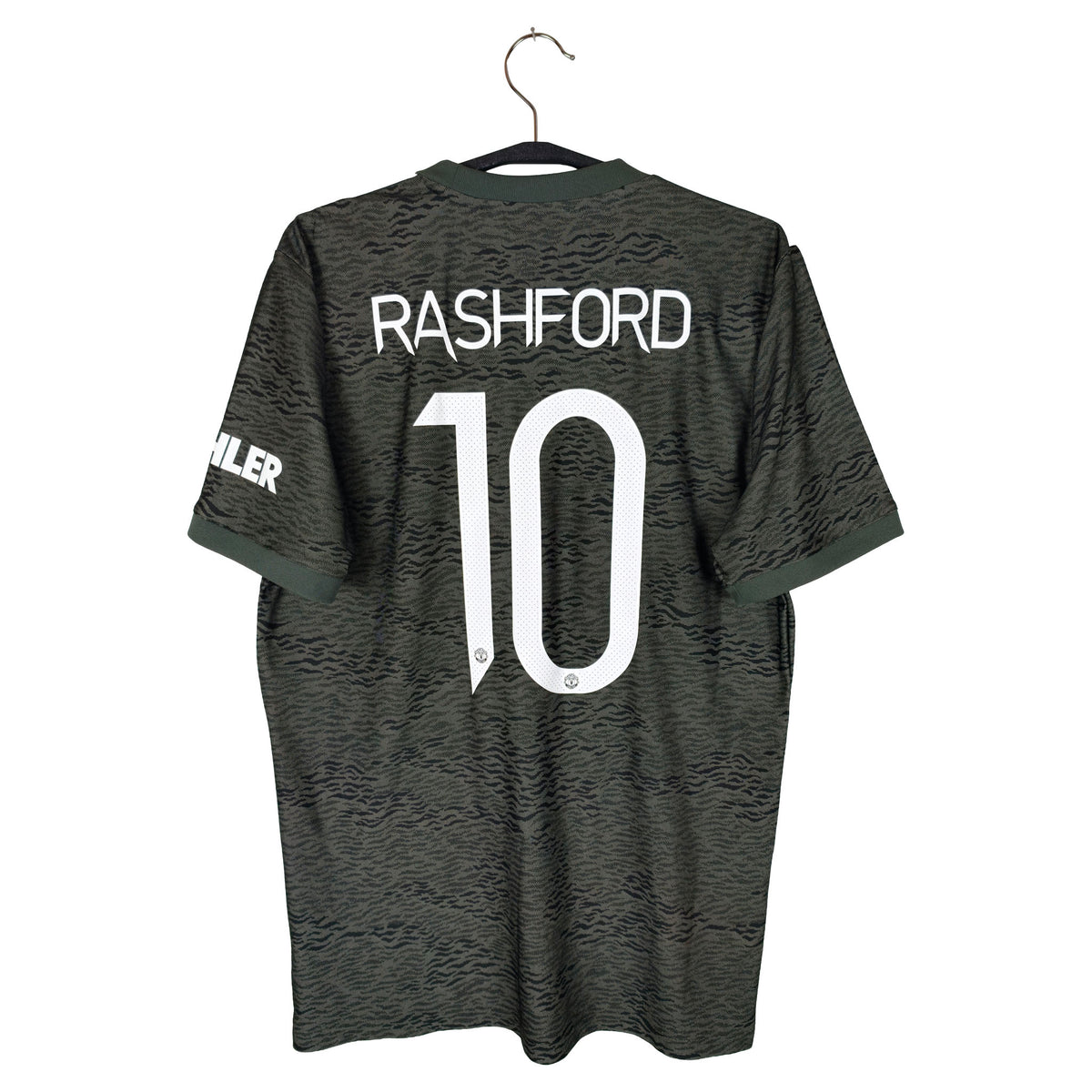 2020-21 Manchester United Away Shirt Rashford #10 - back view