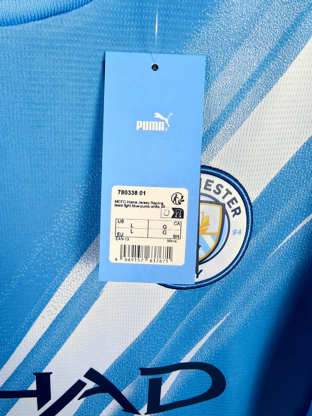 2025-26 Manchester City Home Shirt - detailed view
