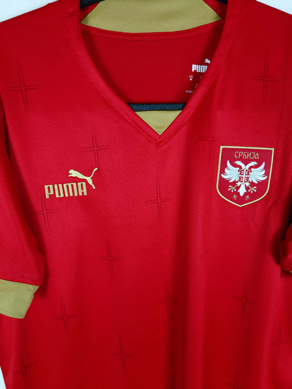 2022-23 Serbia Home Shirt - detailed view
