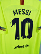 2018-19 Barcelona Away Shirt Messi #10 - detailed view