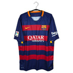 2015-16 Barcelona thuisshirt Suárez #9 - voorkant