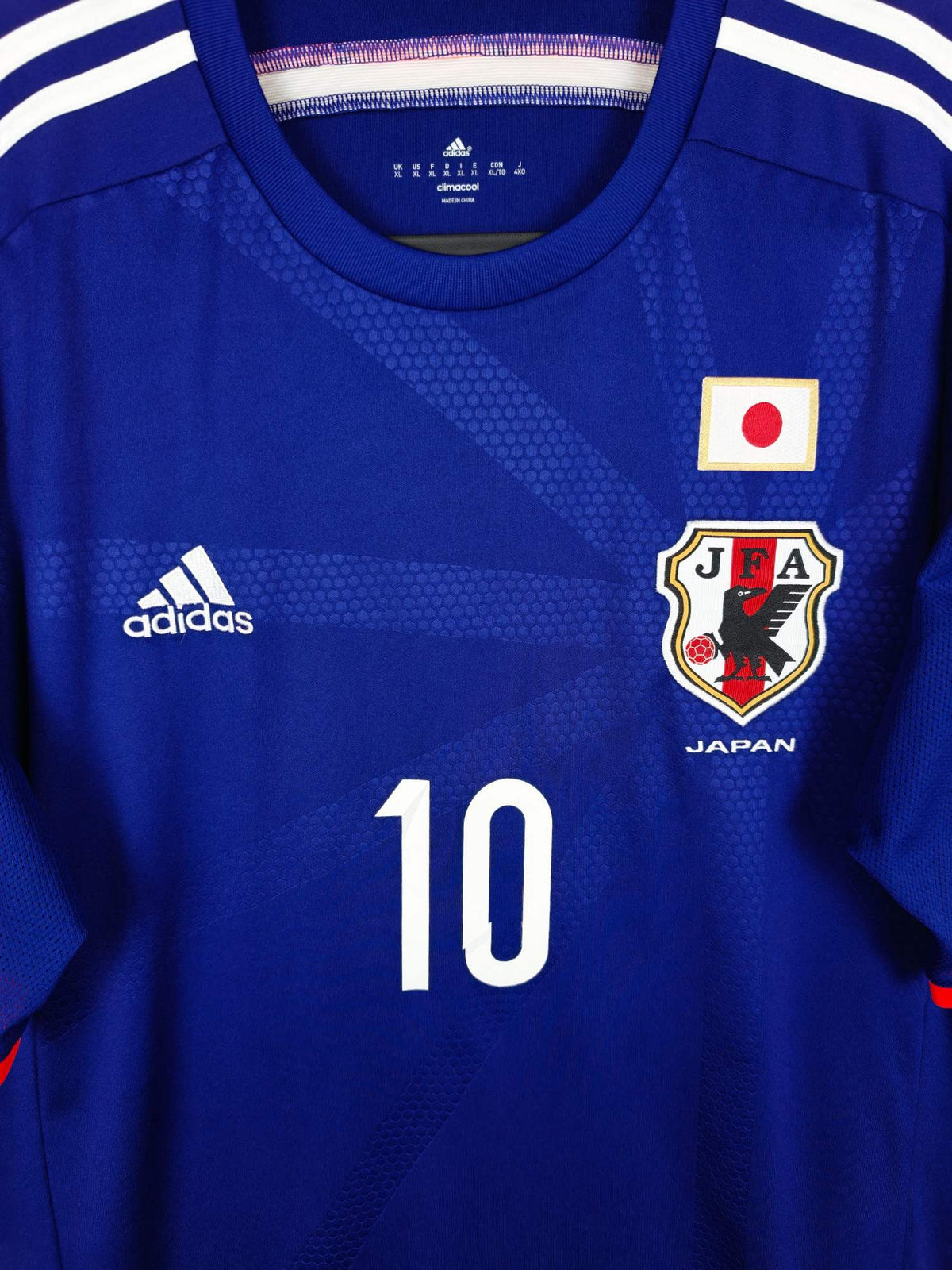 2013-15 Japan thuisshirt Kagawa #10 - detailfoto