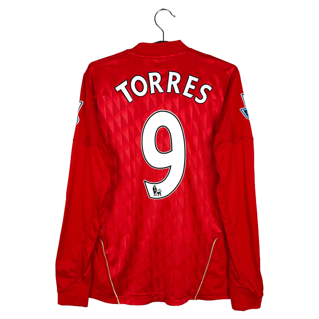 2010-12 Liverpool thuisshirt Torres #9 (LS) - achterkant