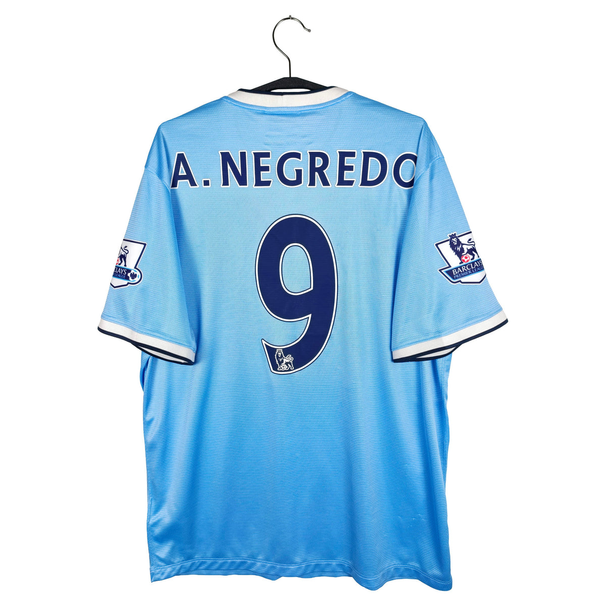 2013-14 Manchester City thuisshirt A. Negredo #9 - achterkant