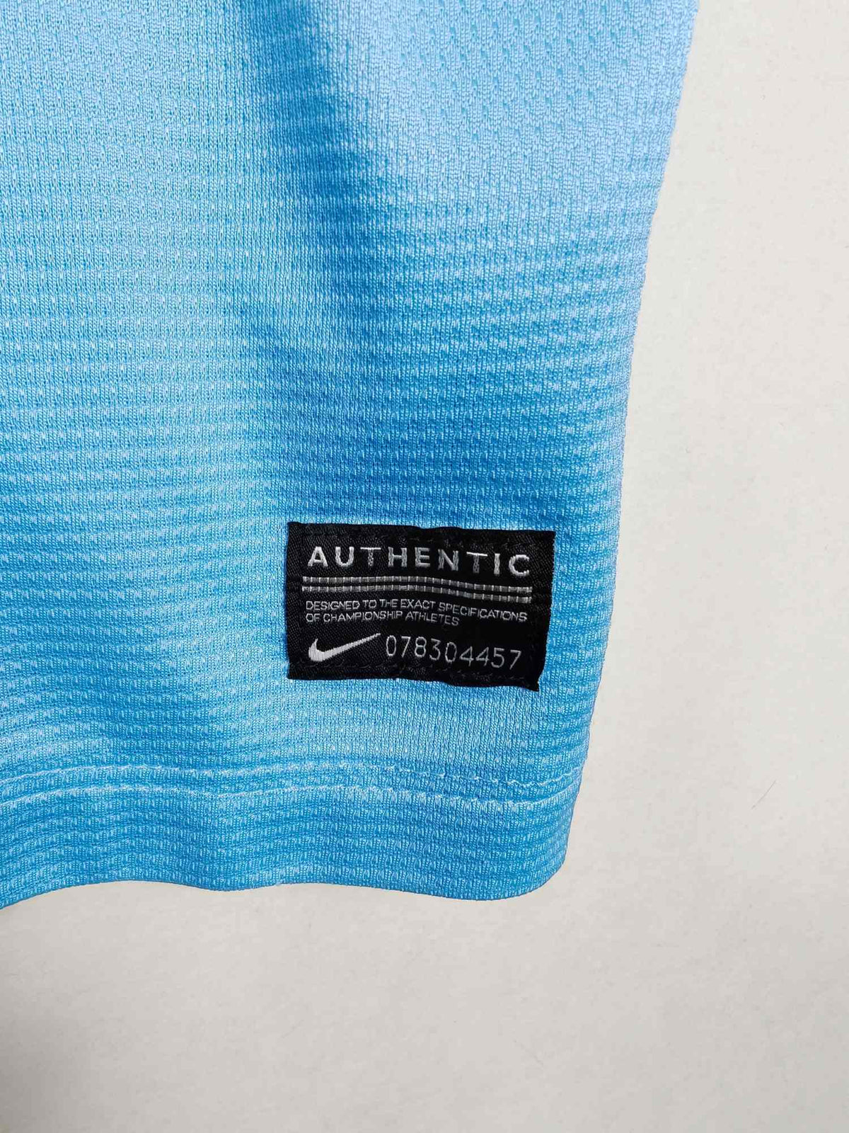 2013-14 Manchester City thuisshirt A. Negredo #9 - detailfoto