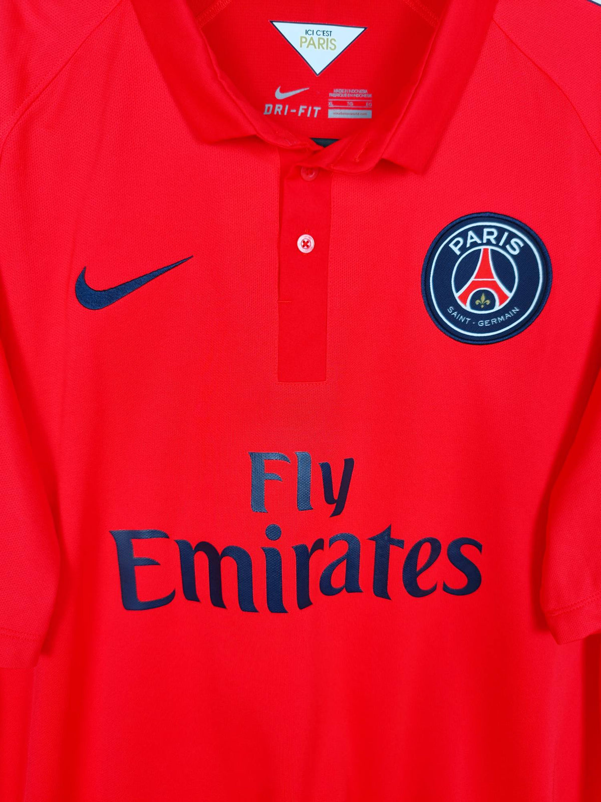2014-15 Paris Saint-Germain derde shirt Ibrahimovic #10 - detailfoto