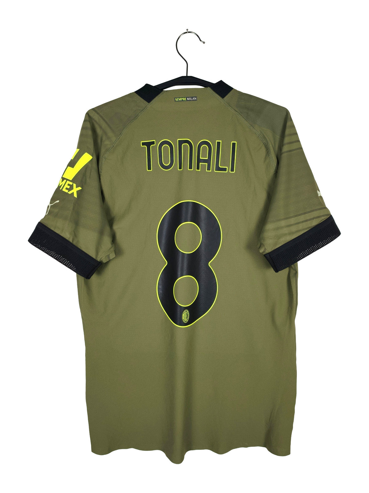 2022-23 AC Milan Third Shirt Tonali #8 (Pro) - back view