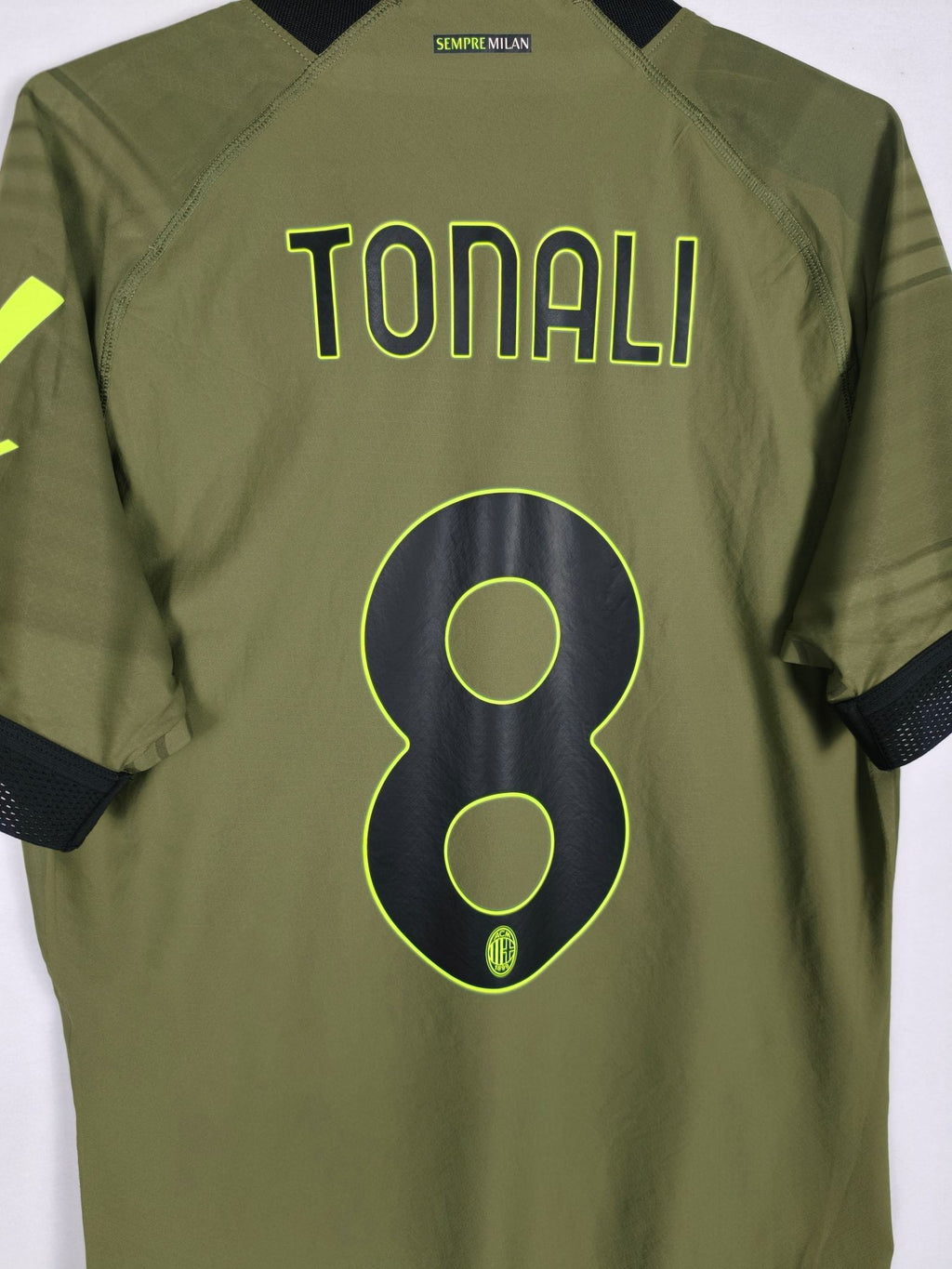2022-23 AC Milan Third Shirt Tonali #8 (Pro) - detailed view